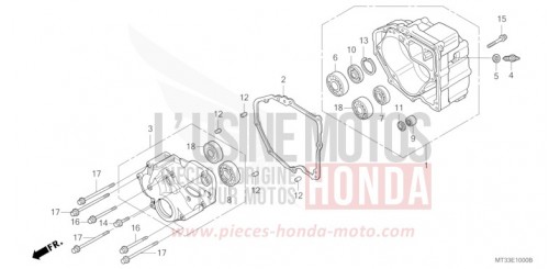 REAR CASE ST1100AN de 1992